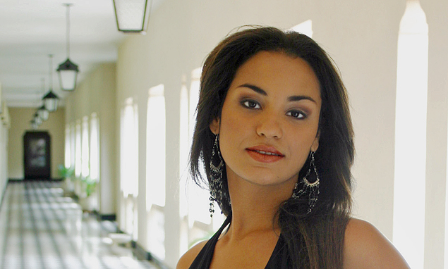 Beautiful Latin Wife A beautiful Latin woman on a long hallway representing the caliber of woman from International Introduction services