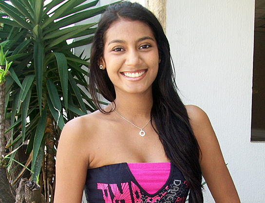 Beautiful Latin Woman Very attractive Colombian woman smiling