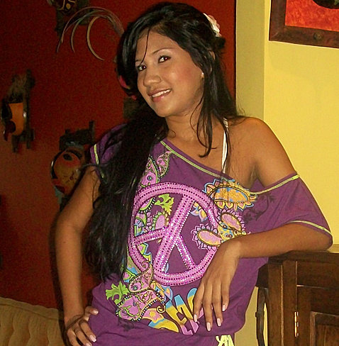 Beautiful Latin Woman Very attractive Colombian woman smiling
