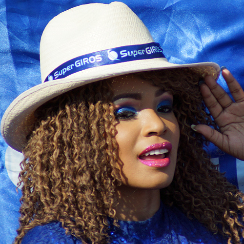 Carnival women dancing and singing during parade