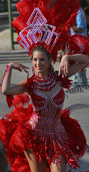 Attractive Barranquialla carnival women