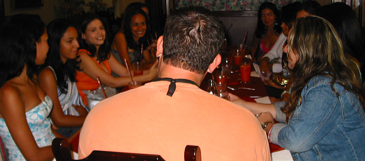 Private romance tour introductions where one man meets many Latinas in small groups