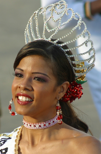 Carnival women dancing and singing during parade