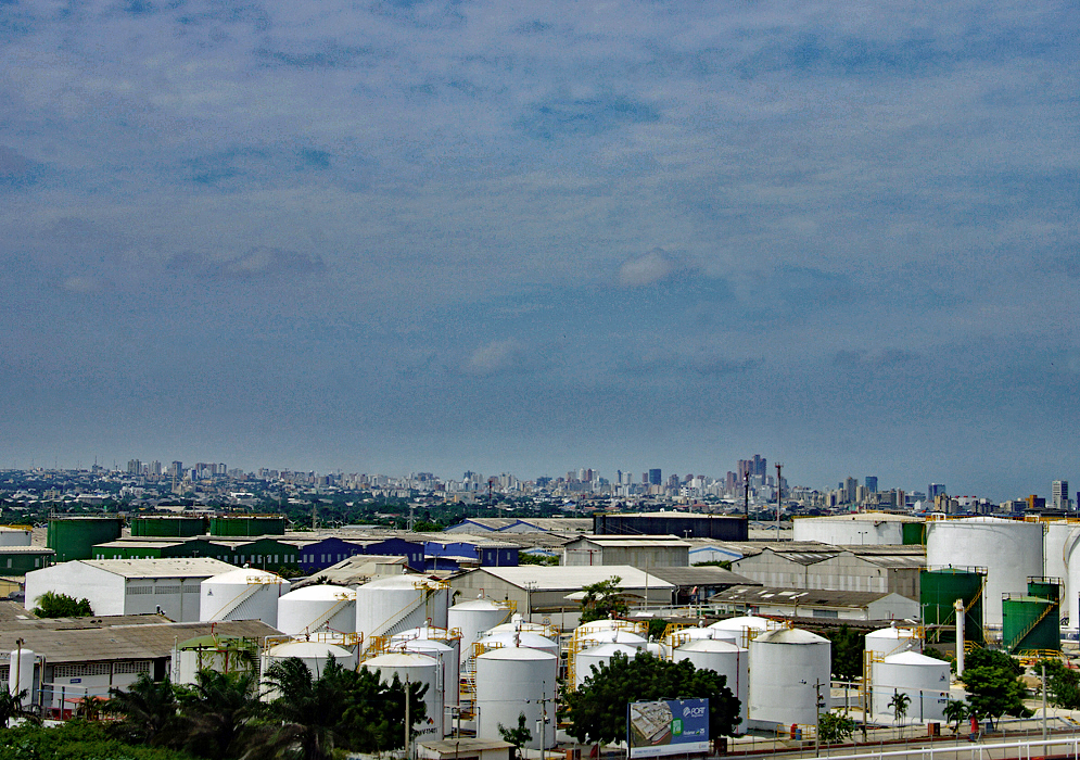Industrial Barranquilla Barranquilla vista from the river port