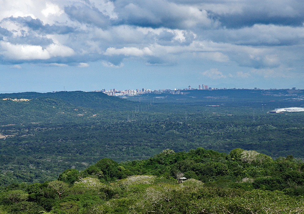 Barranquilla's skyline from the distance