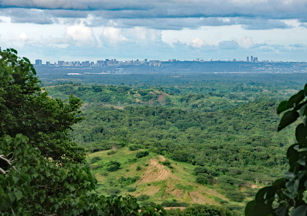 Barranquilla vista from the town of Tubara