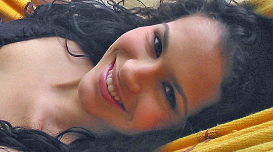 Colombian Woman Attractive Colombian woman laying on a hammock