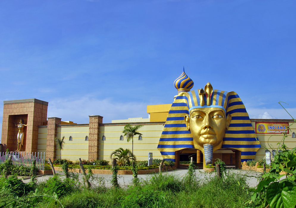 A Colombia motel with an Egyptian style architect 