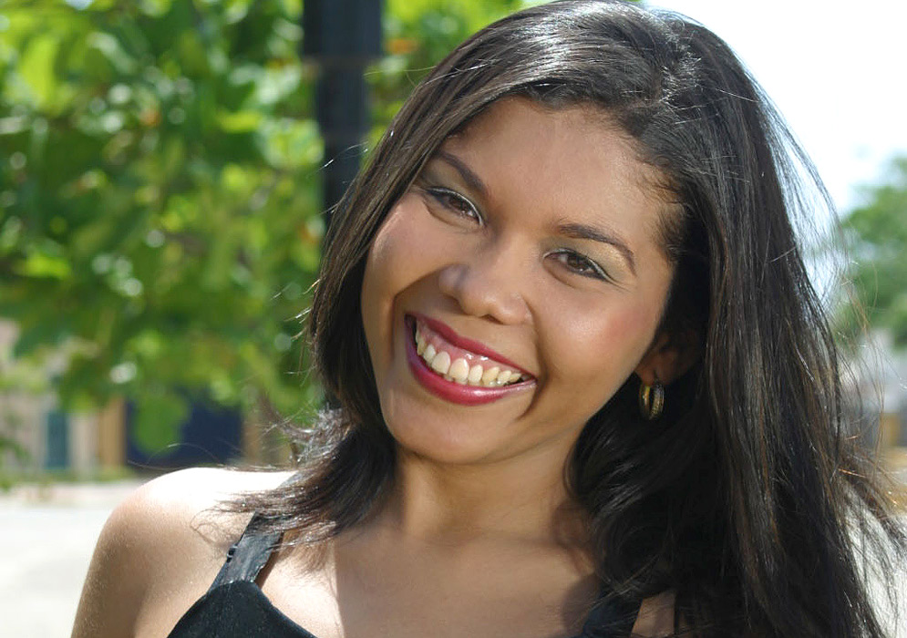 Smiling Latina Latin Woman with a big smile