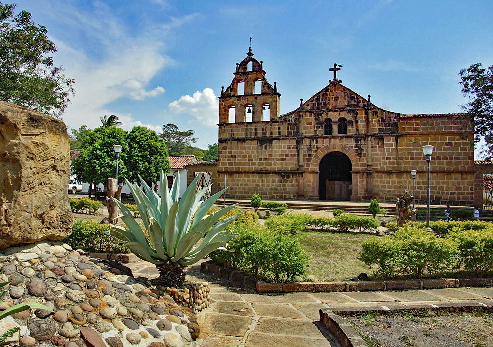 Galan church in plaza