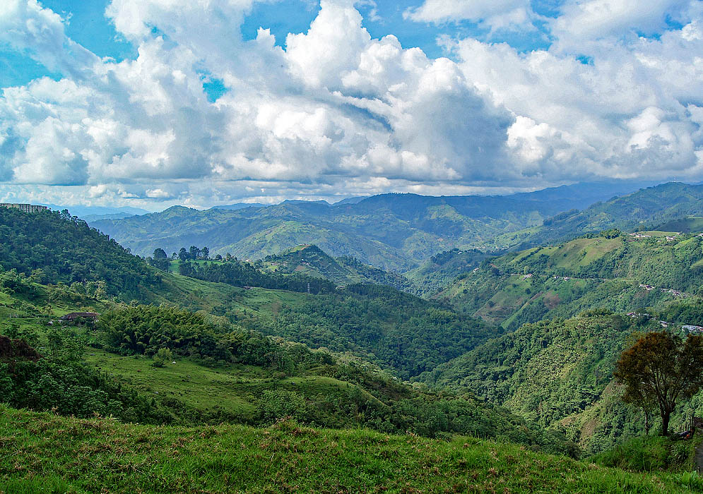 Manizales Mountains The Mountains looking west from Manizales