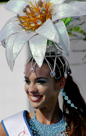 Carnival Woman Carnival woman in blue costume