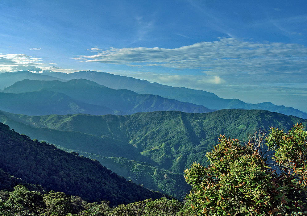 Santa Marta Mountain Range Facing Pico Simón from the north looking south during sunrise