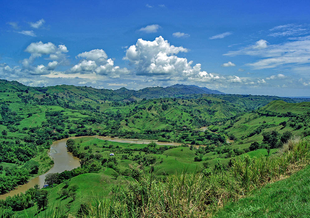 Hills west of Pereira, Colombia