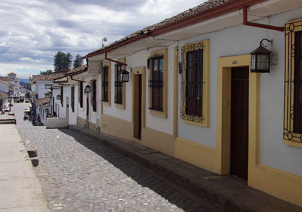 A small cobblestone street 