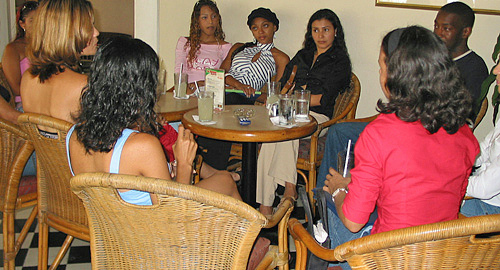 International Introductions Personal Introductions A small group of women meeting one black man during a romance tour