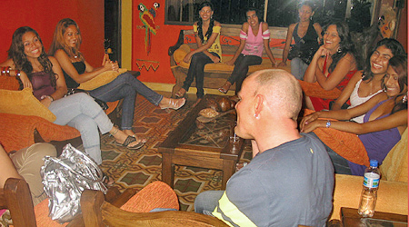 International Introductions Personal Introductions A small group of women meeting one man during a romance tour