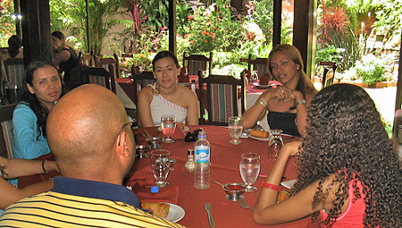 International Introductions Personal Introductions A small group of women meeting one man during a romance tour