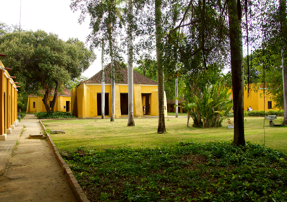 Yellow building of the the hacienda